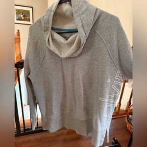 Calvin Klein Gray Women's Cowl-Neck Sweatshirt